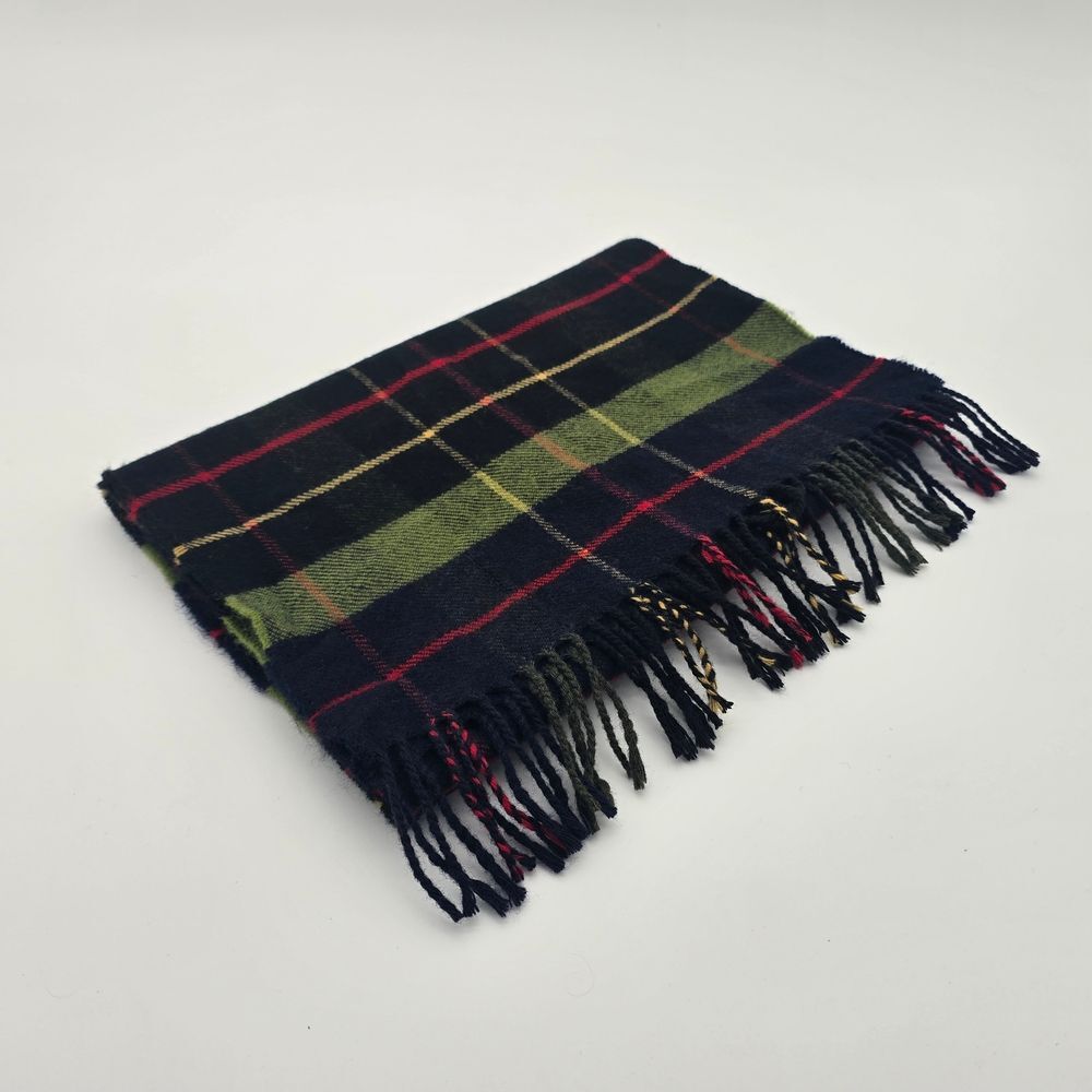 Artesania Textil de Grazalema Plaid Lambs Wool Scarf 13x72